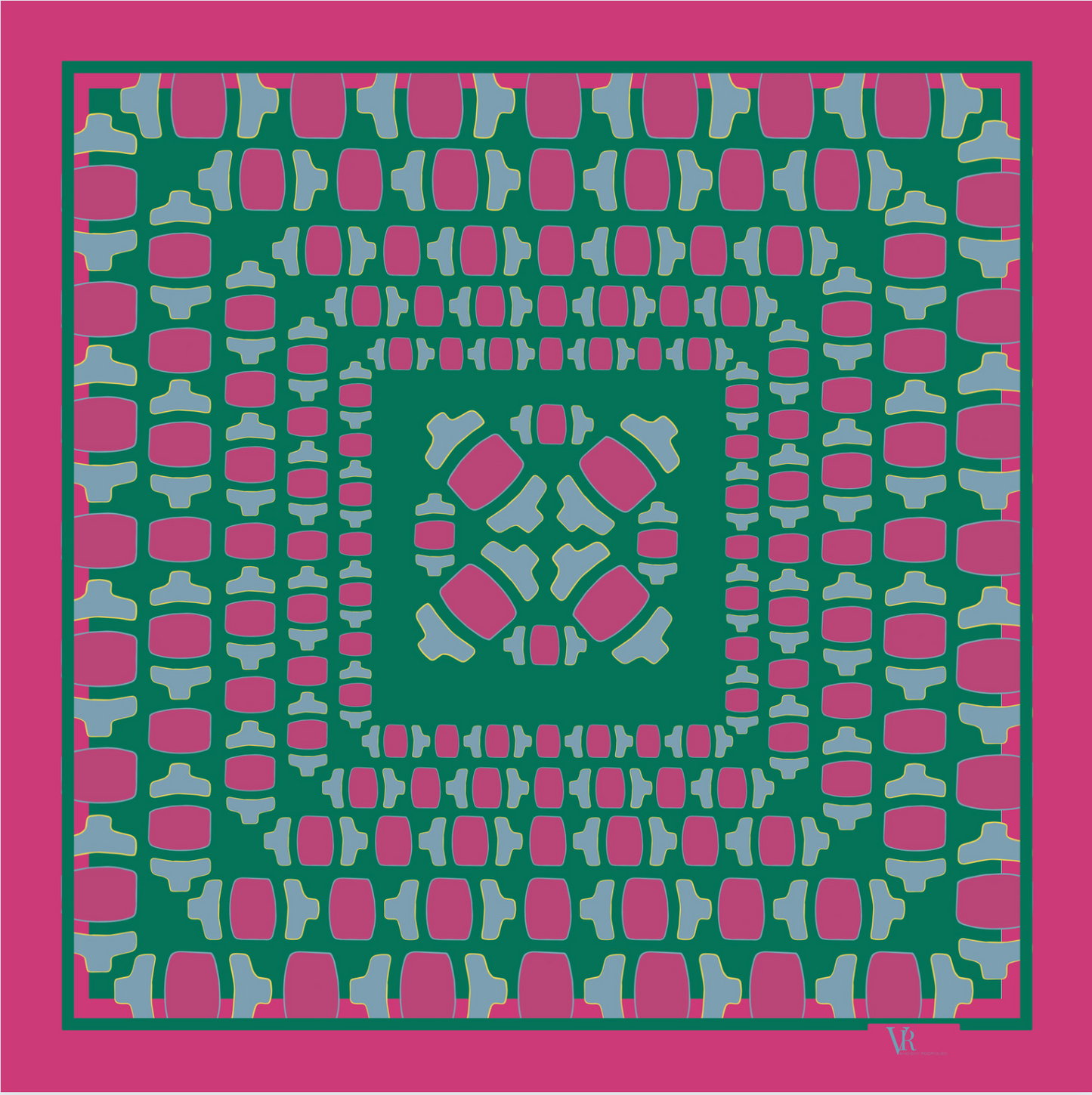 Drop" Silk Twill Scarf