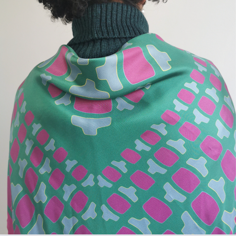 Drop" Silk Twill Scarf