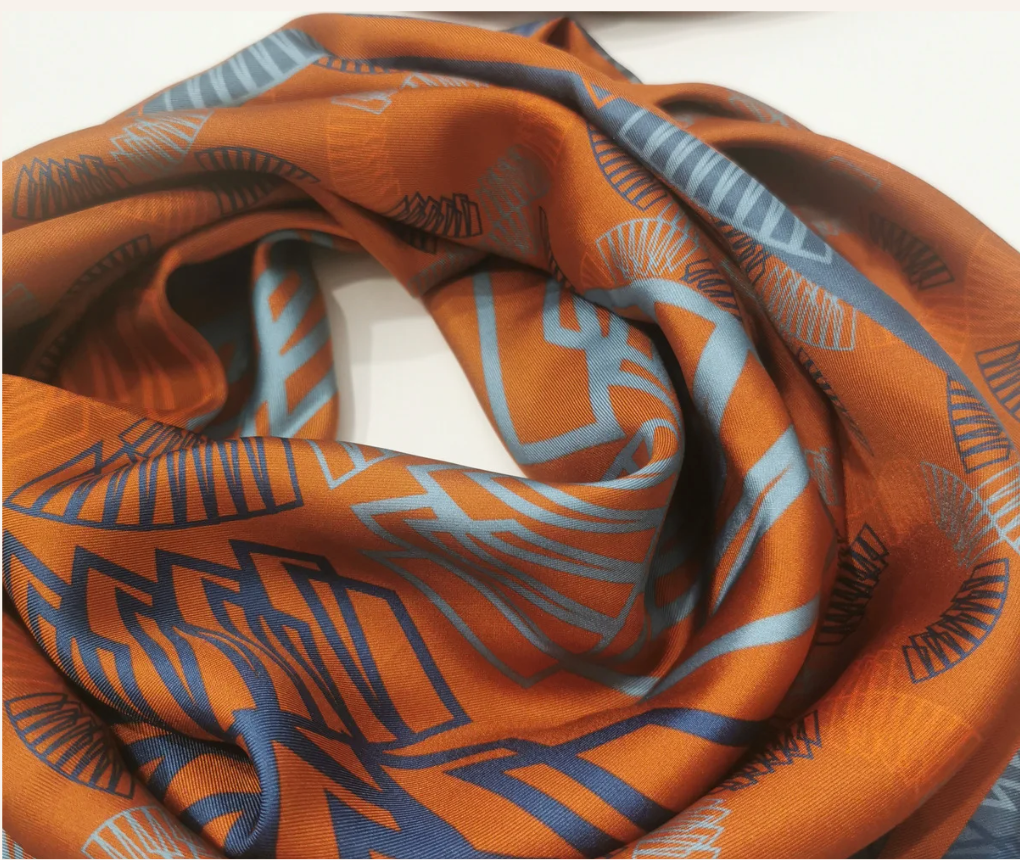 "Sink" Silk Scarf