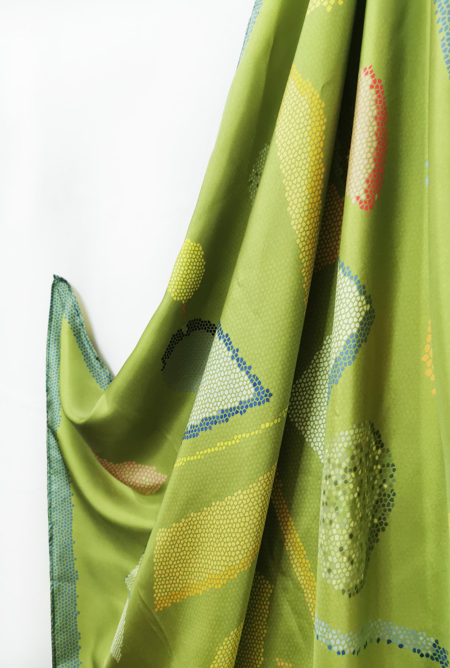 "Geometric shapes" Silk Scarf
