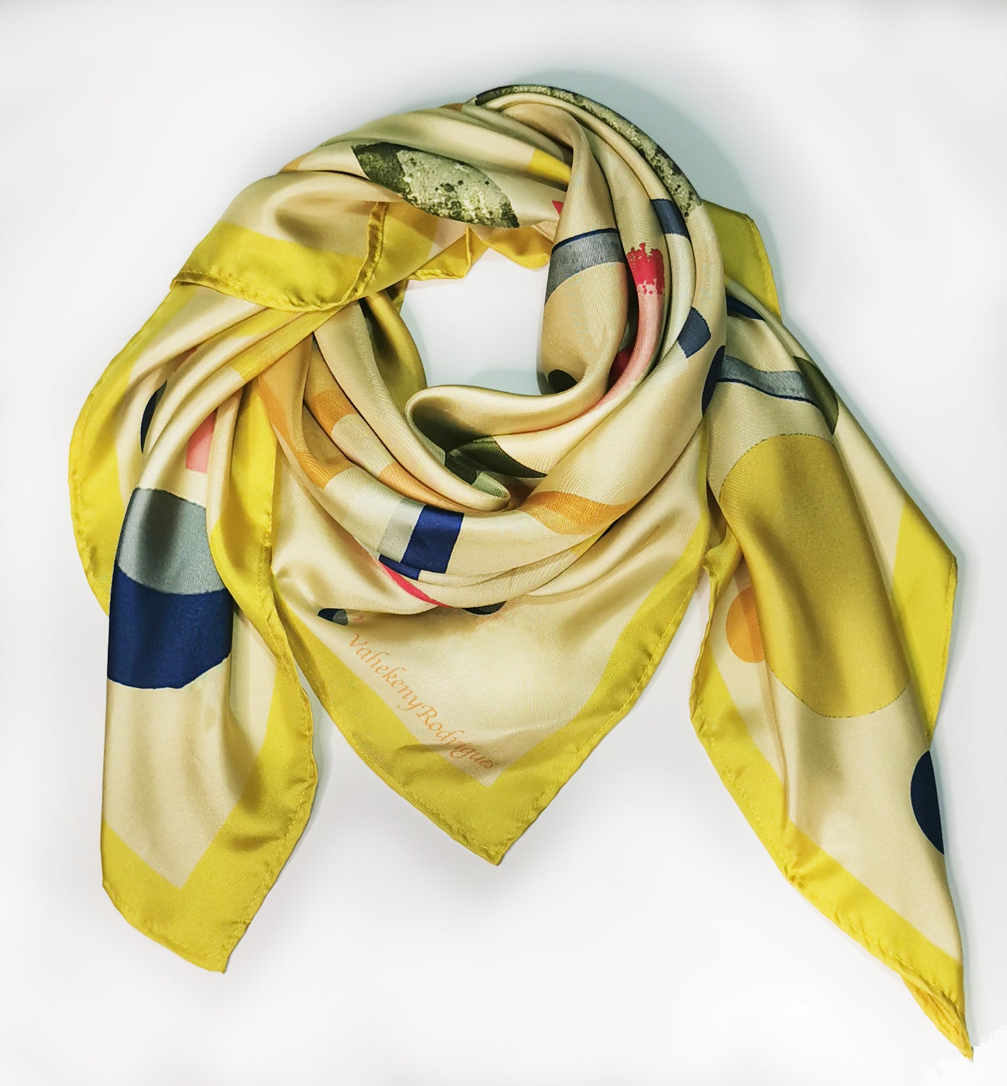 Broken Shapes Silk Scarf